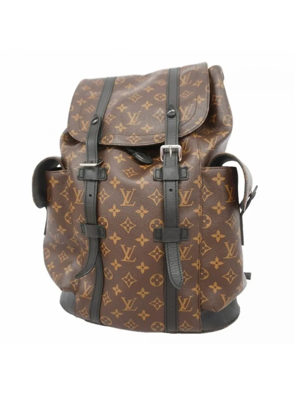 Louis Vuitton Backpack Monogram Macassar Christopher MM Brown